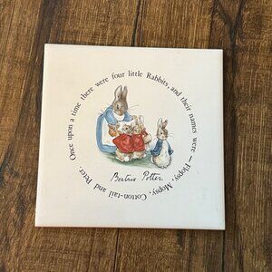Peter Rabbit Trivet by Wedgwood of Etruria & Barlaston Made in England